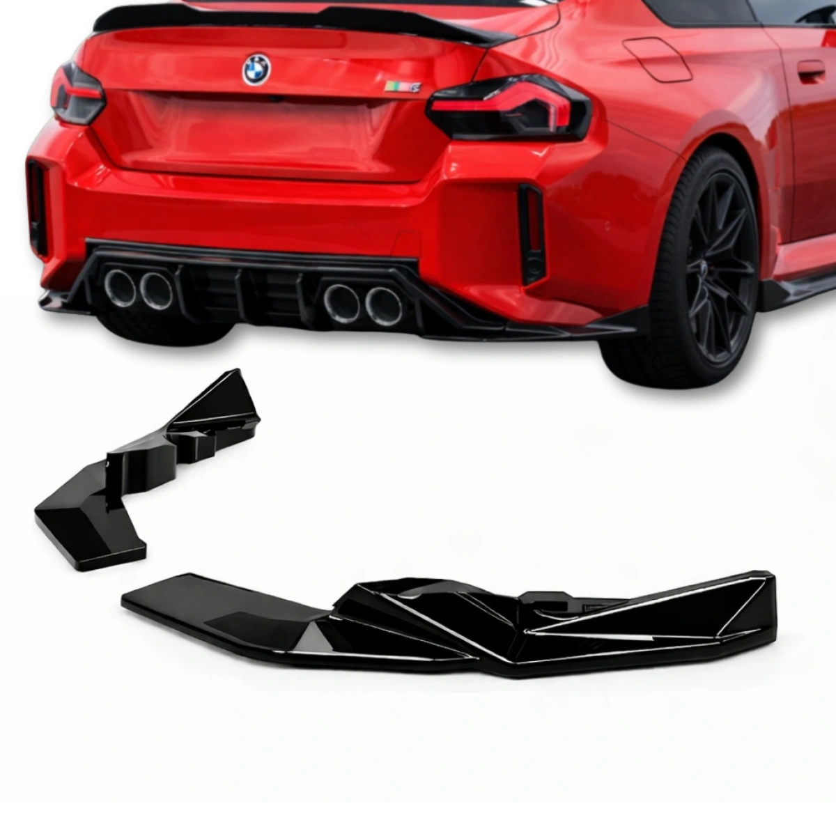 Apex Aero Design - Bmw M2 G87 (2023+) - Arka Yan Splitter 2 Parça - Rear Side Splitter