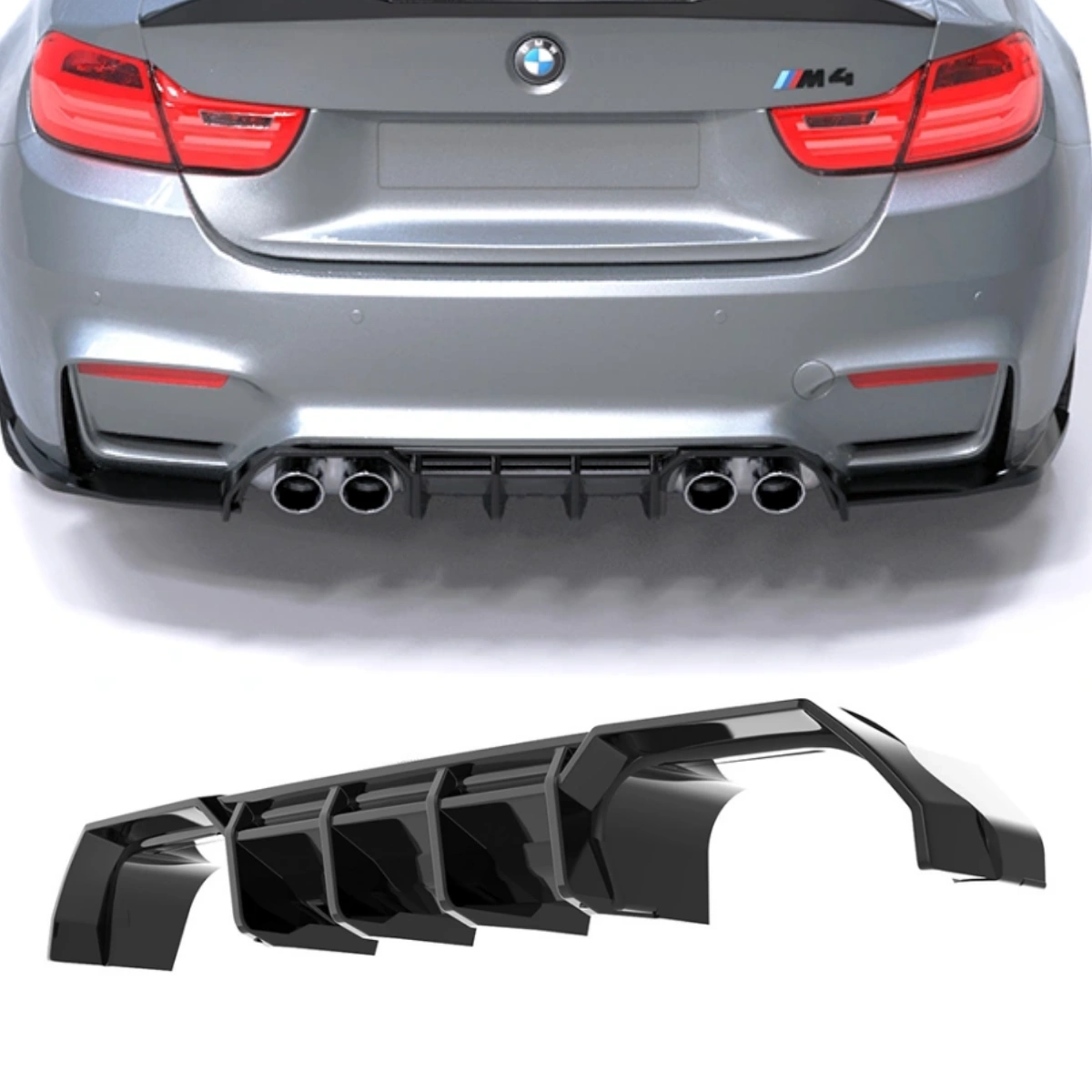 Apex Aero Design - Bmw M4 F82 (2014-2021) - Arka Tampon Eki - Rear Valance