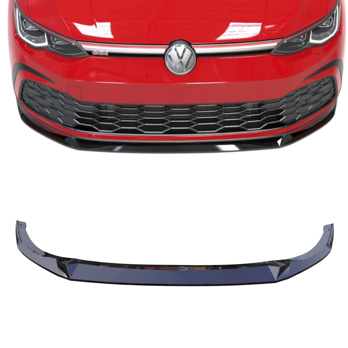 Apex Aero Design - Volkswagen Golf Mk8 GTI-GTE-GTD-R-Line V2 (2020-2024) - Ön Lip V2 - Front Splitter