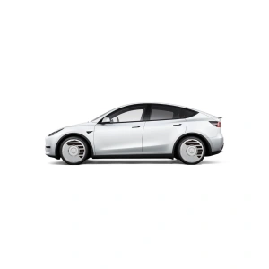 HALOBLK HALODISC 2 H-INDUSTRY - Tesla Model Y -19 inç Aerodinamik Beyaz Jant Kapağı - 4 Adet