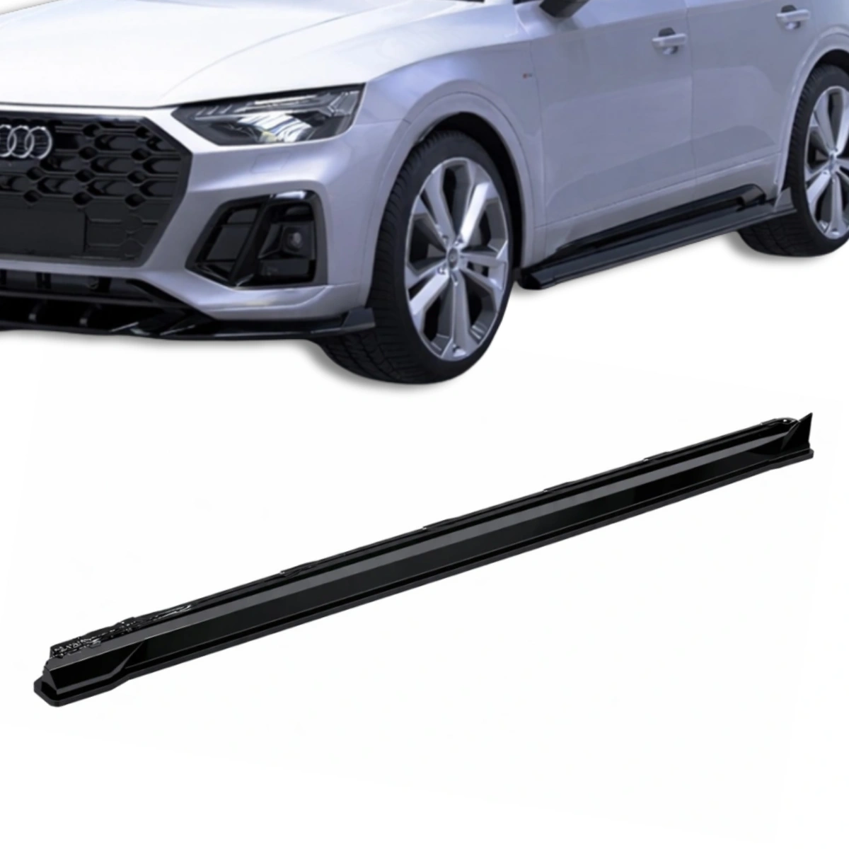 Apex Aero Design - Audi SQ5 - Q5 S-Line Mk2 Facelift (2020-2024) - Marşpiyel Seti 2 Parça - Side Skirts