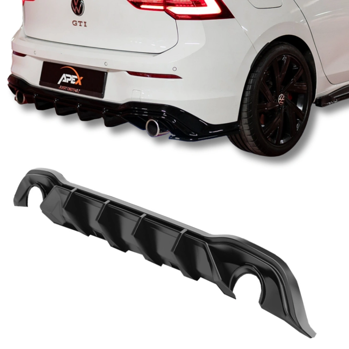 Apex Aero Design - Volkswagen Golf Mk8 GTI (2020-2024) - Arka Tampon Eki - Rear Valance