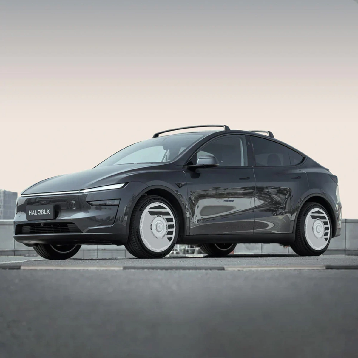 HALOBLK HALODISC 2 H-INDUSTRY - Tesla Model Y -19 inç Aerodinamik Beyaz Jant Kapağı - 4 Adet