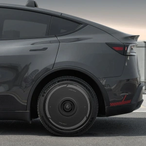 HALOBLK HALODISC 2 CyberTrack - Tesla Model Y - 19 inç Aerodinamik Siyah Jant Kapağı - 4 Adet