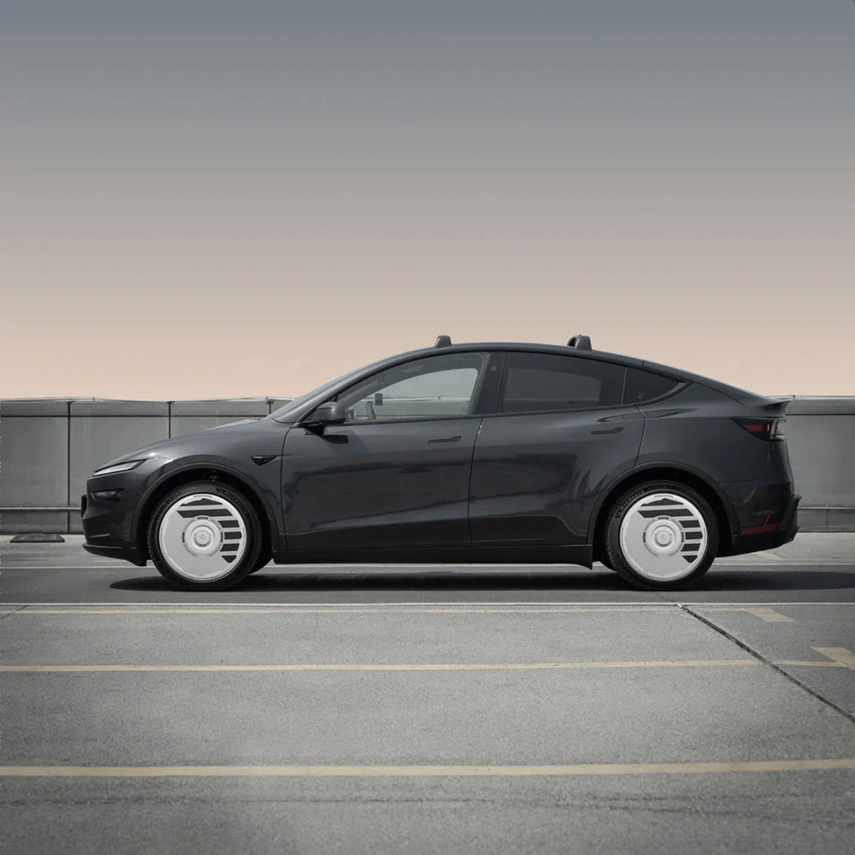 HALOBLK HALODISC 2 H-INDUSTRY - Tesla Model Y -19 inç Aerodinamik Beyaz Jant Kapağı - 4 Adet