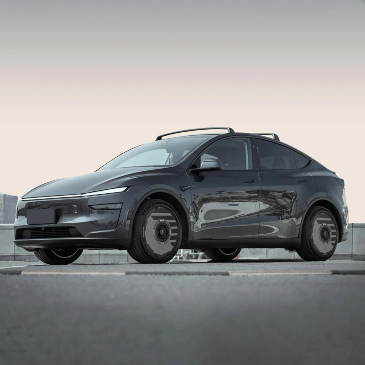 HALOBLK HALODISC 2 H-INDUSTRY - Tesla Model Y - 19 inç Aerodinamik Siyah Jant Kapağı - 4 Adet