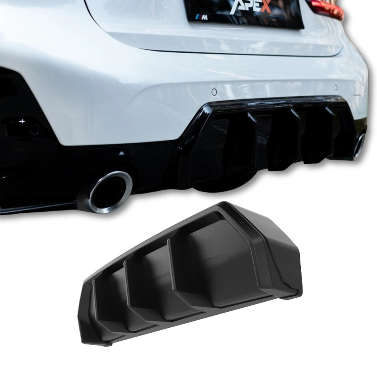 Apex Aero Design - Bmw 3 Series M-Pack G20-G21 Facelift (2022+) - Arka Tampon Eki - Rear Valance