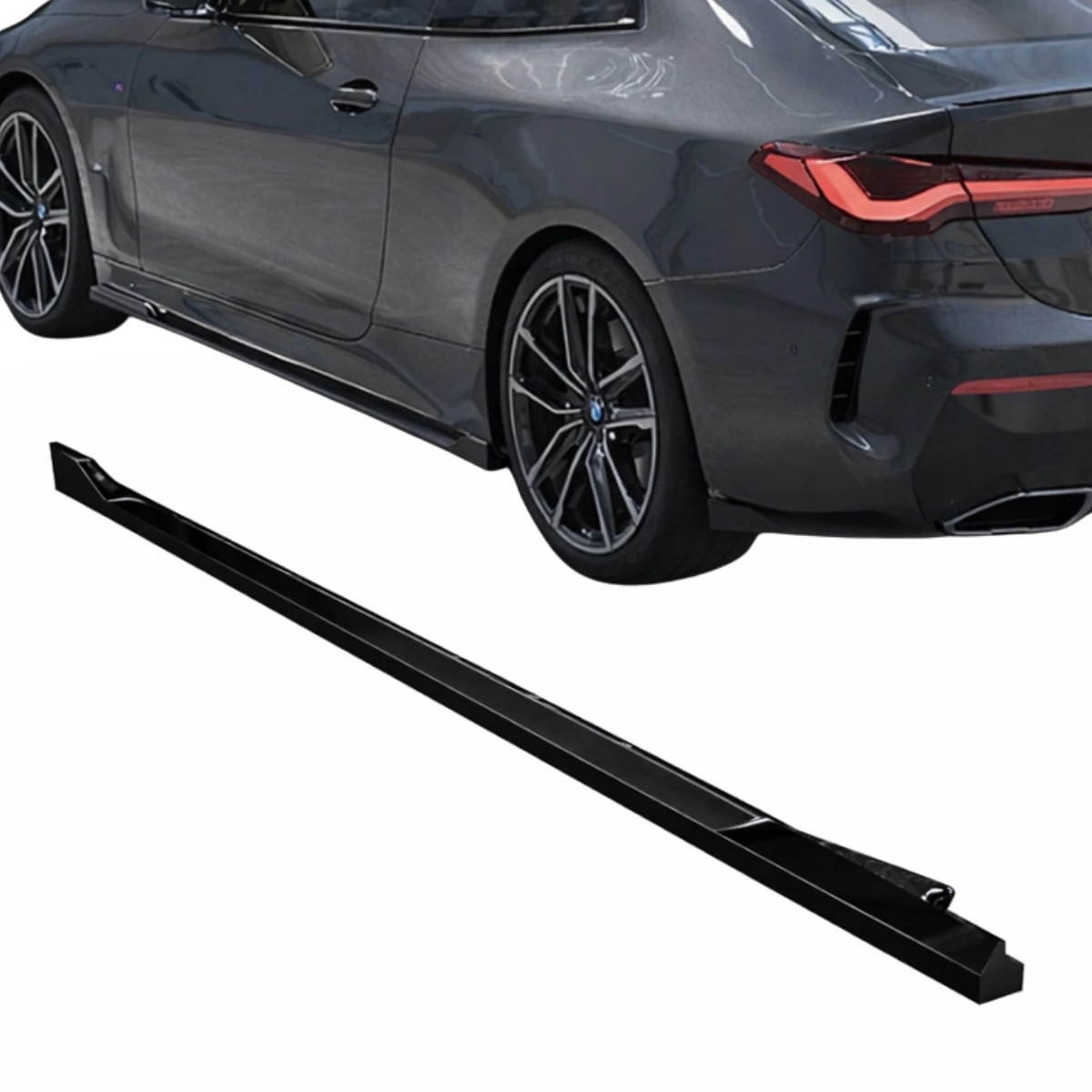 Apex Aero Design - Bmw 4 Series Coupe G22-G23 (2020-2024) - Marşpiyel Seti 2 Parça - Side Skirts