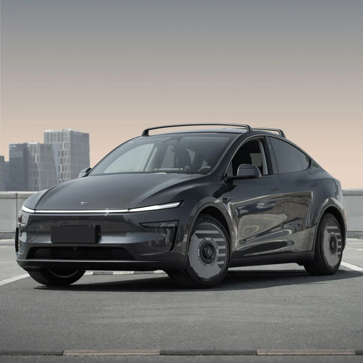 HALOBLK HALODISC 2 H-INDUSTRY - Tesla Model Y - 19 inç Aerodinamik Siyah Jant Kapağı - 4 Adet