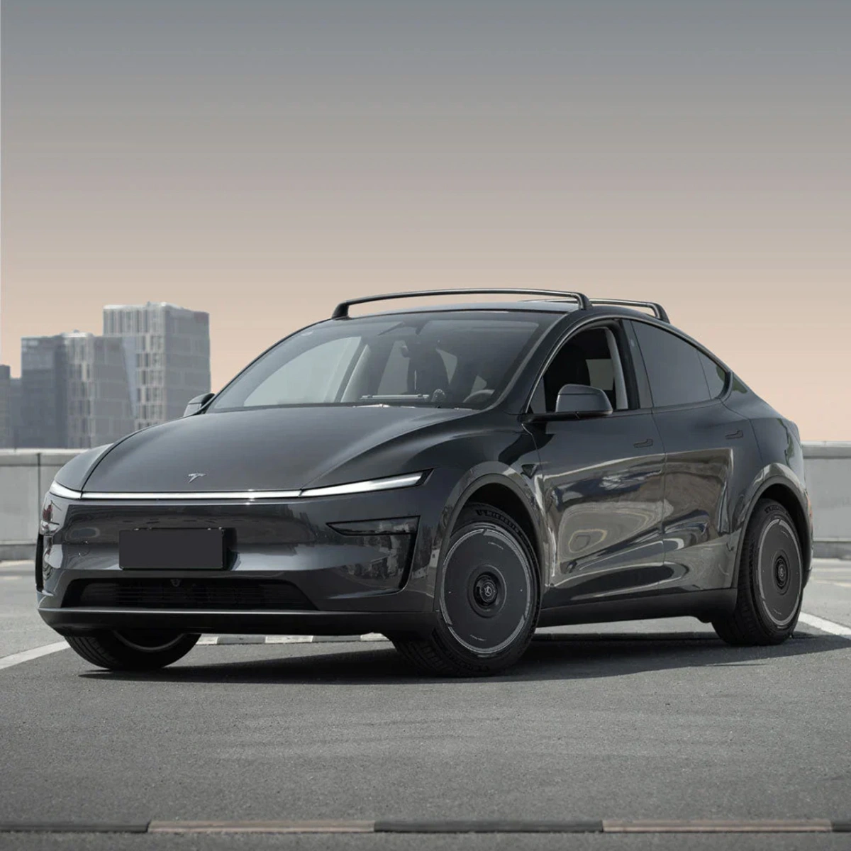 HALOBLK HALODISC 2 CyberTrack - Tesla Model Y - 19 inç Aerodinamik Siyah Jant Kapağı - 4 Adet