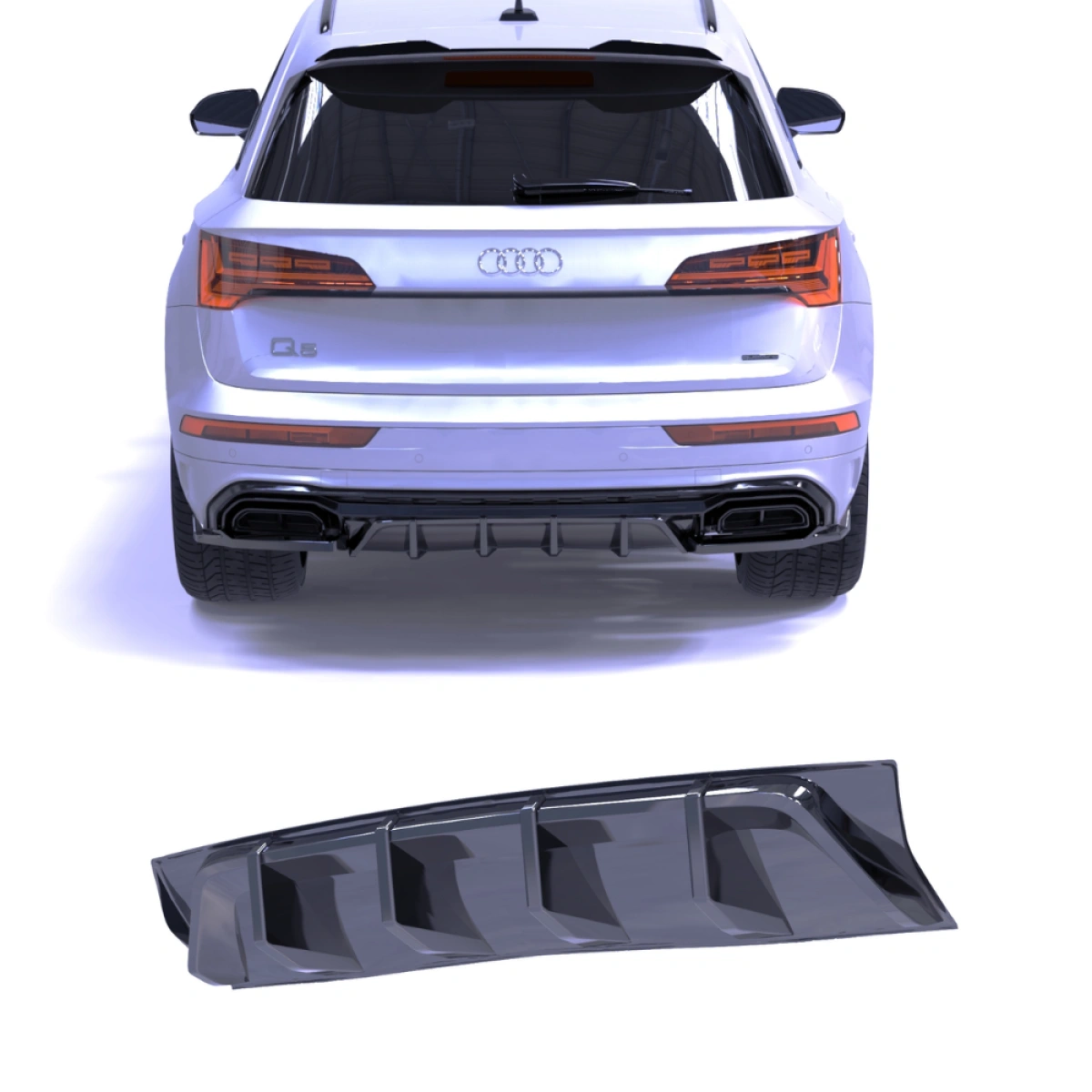 Apex Aero Design - Audi SQ5 - Q5 S-Line Mk2 Facelift (2020-2024) - Arka Tampon Eki - Rear Valance