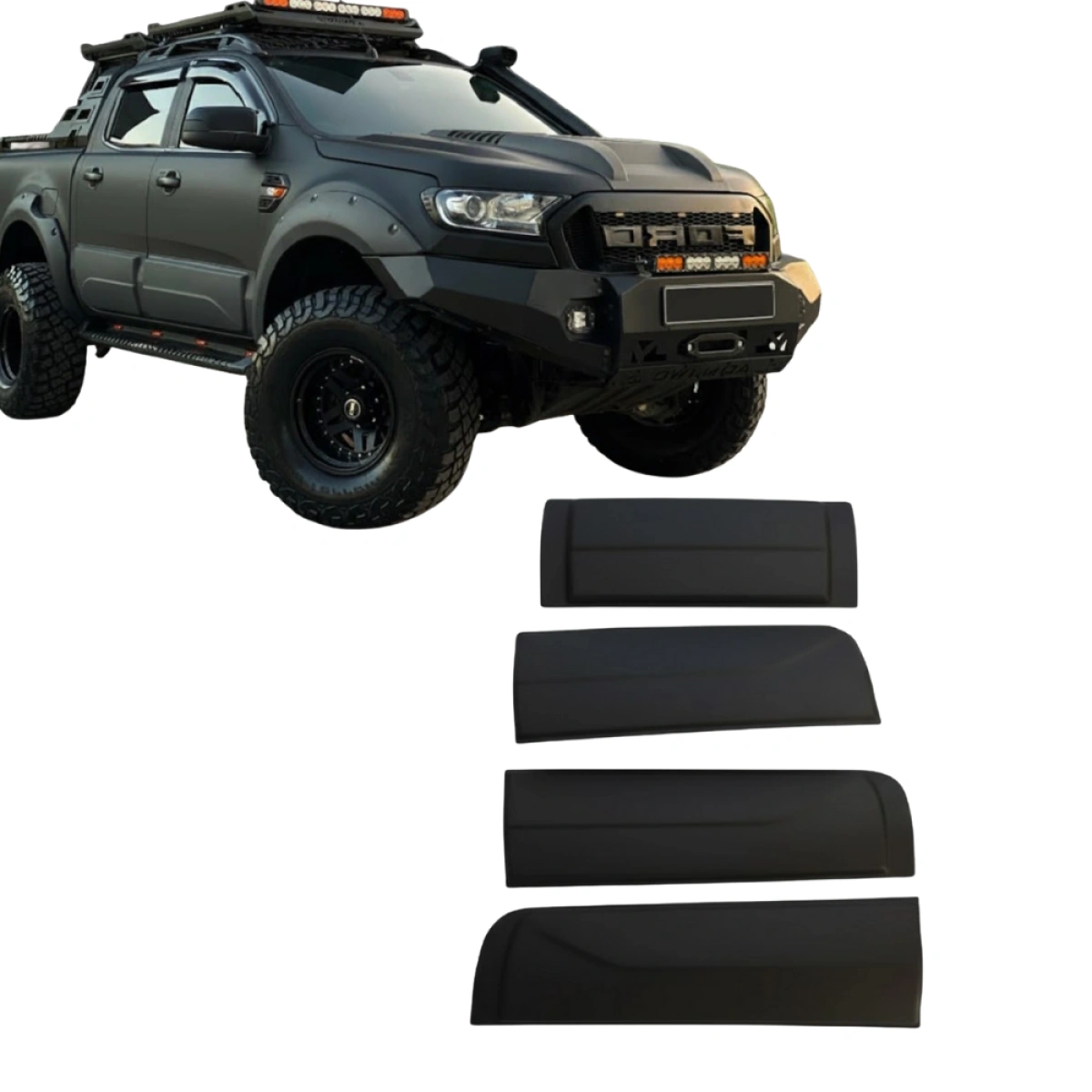 Apex Aero Design - Ford Ranger T6-T7-T8 (2012-2015) - Gövde Kaplaması 4 Parça - Body Cladding