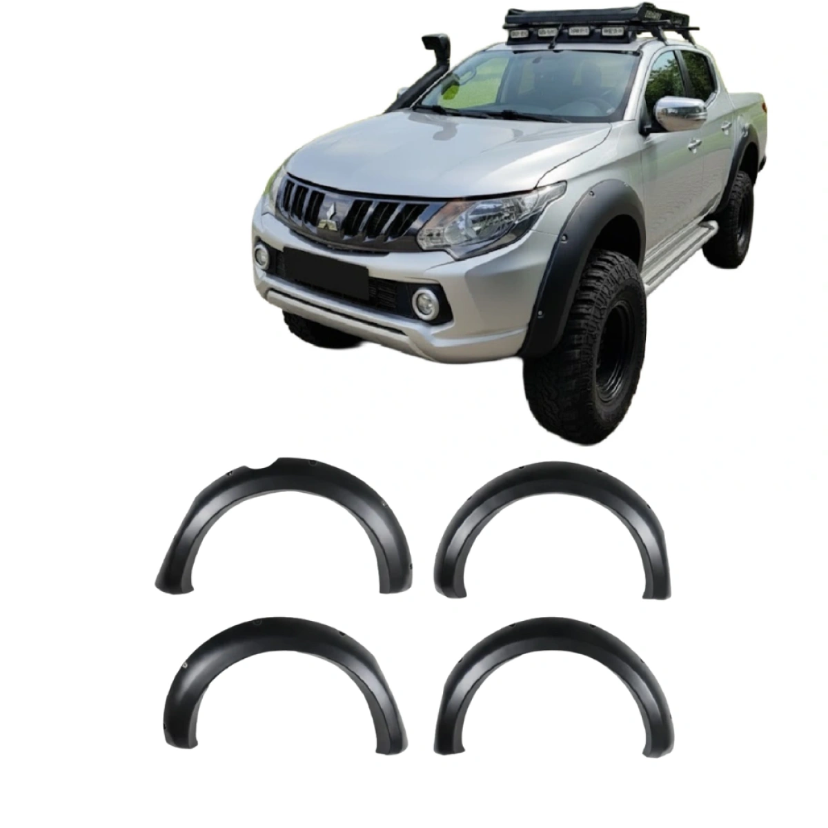 Apex Aero Design - Mitsubishi L200 (2015-2018) - Dodik - Çamurluk Kaplaması 4 Parça - Fender Flares