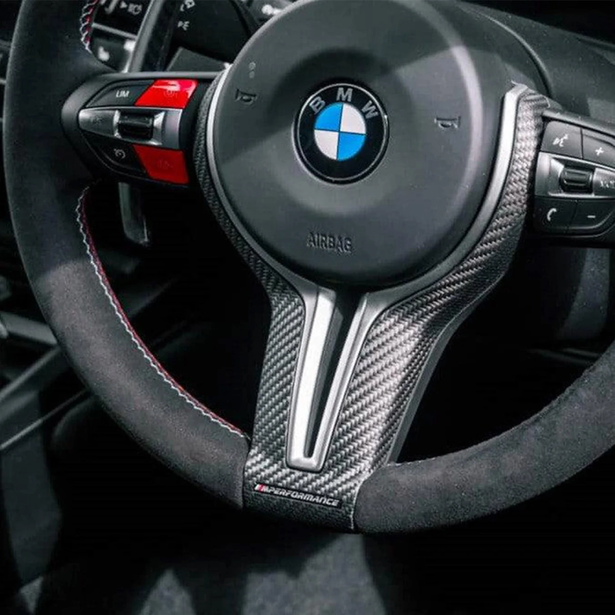 Bmw M Performance Karbon Fiber Direksiyon Kaplaması (Mat)