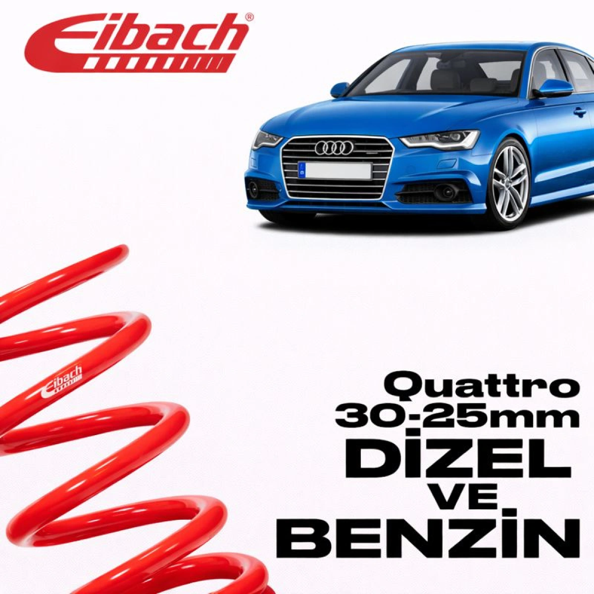 Eibach Audi A6 (4G2,C7,4GC) Pro-Kit 30 MM / 25 MM E10-15-018-03-22 Spor Helezon Yay