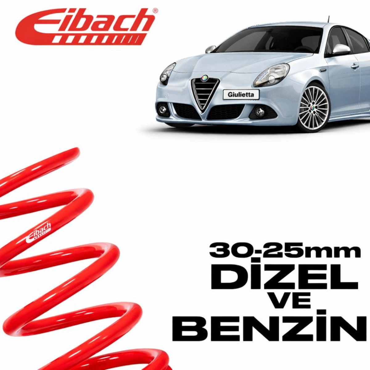 Eibach Alfa Romeo Giulietta Pro-Kit 30 MM / 25 MM E10-10-009-03-22 Spor Helezon Yay