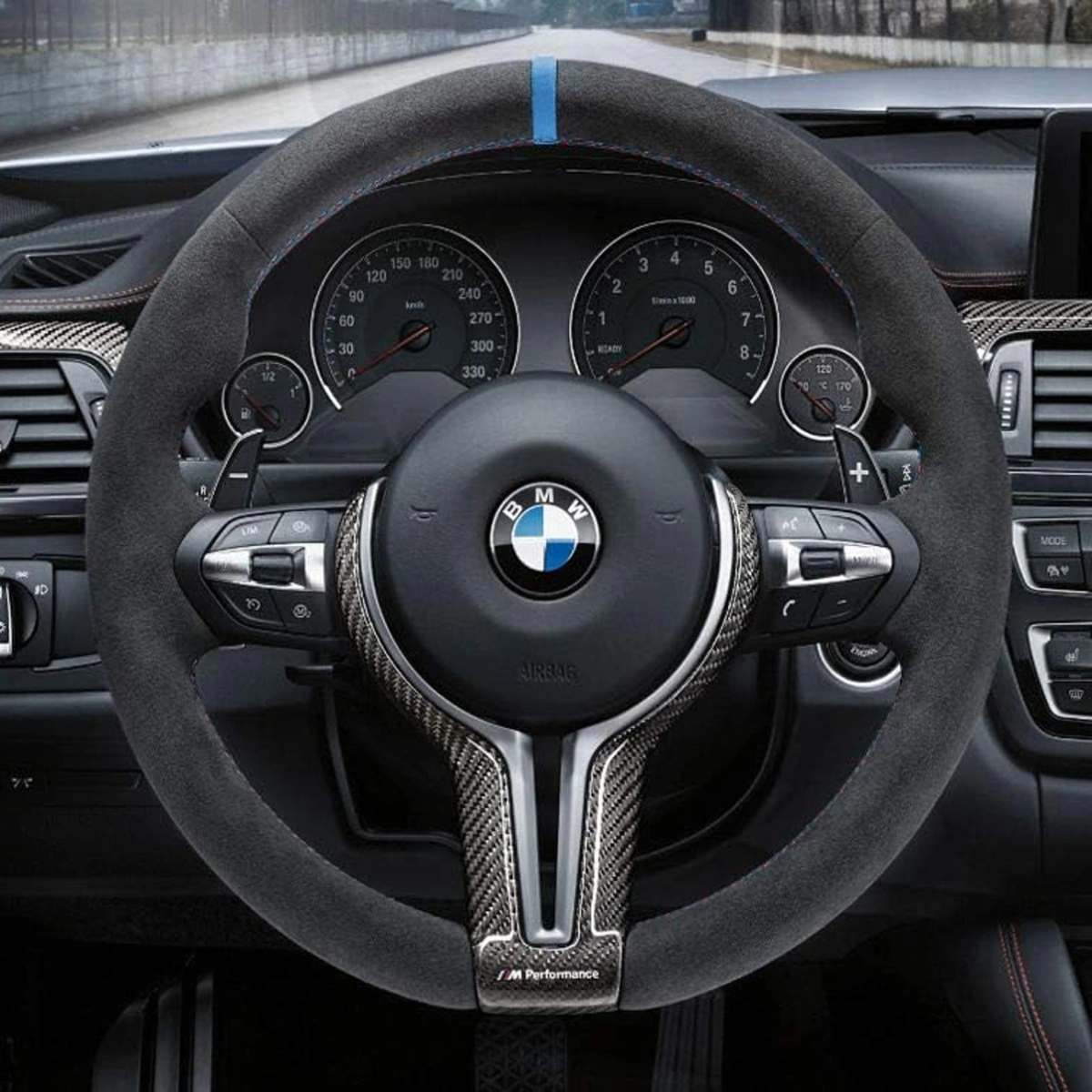 Bmw M Performance Karbon Fiber Direksiyon Kaplaması (Parlak)