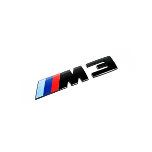 Bmw M3 Parlak Siyah Bagaj Amblemi