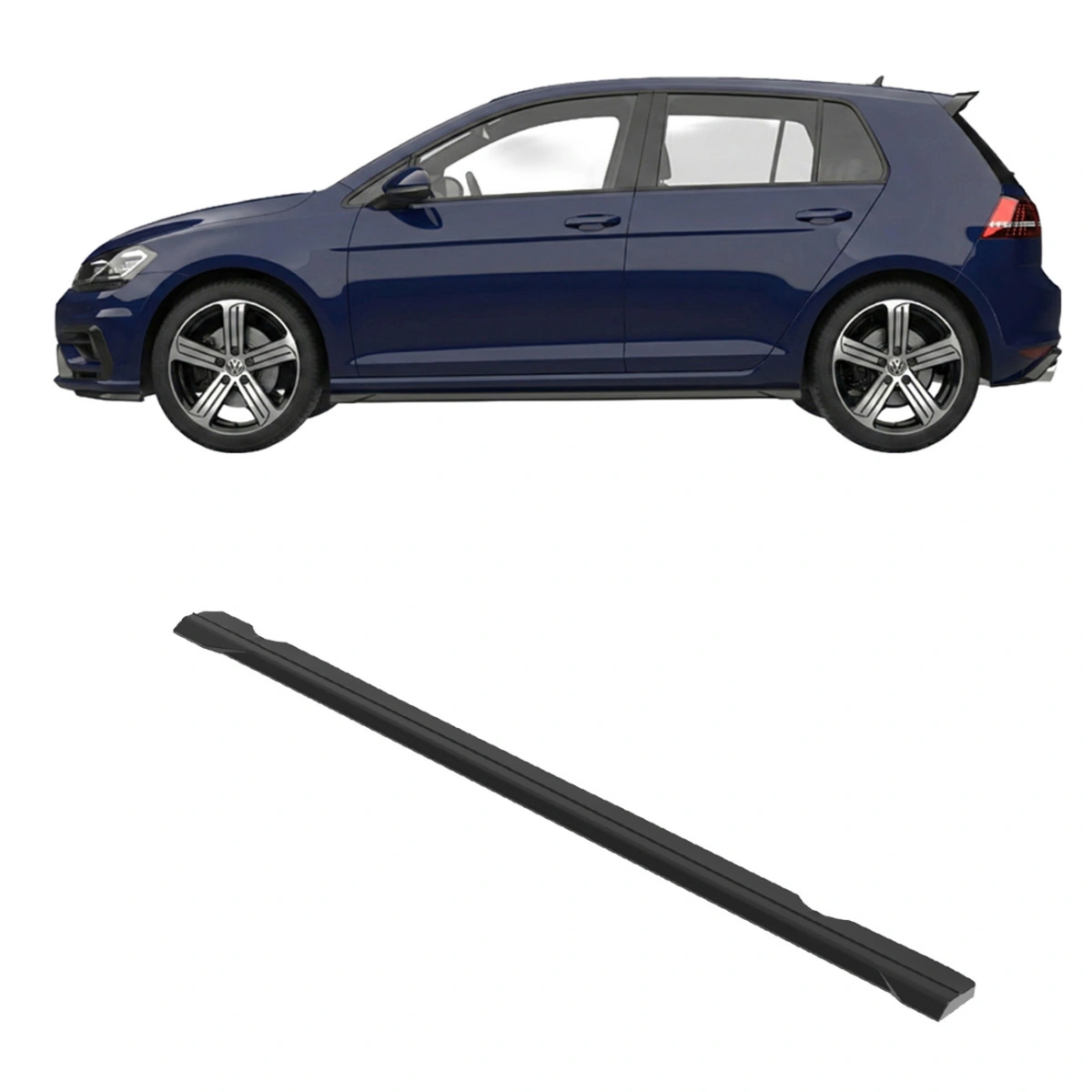 Apex Aero Design - Volkswagen Golf Mk7 R (2013-2016) - Marşpiyel Seti 2 Parça - Side Skirts