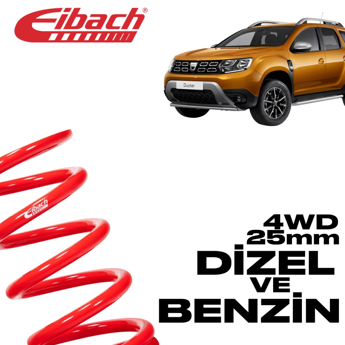 Eibach Dacia Duster HS 1.2 Tce - 1.5 dCi - 1.6 16V- 1.6 Sce 25 Mm Yay E30-26-003-01-22 Pro-Lift Kit