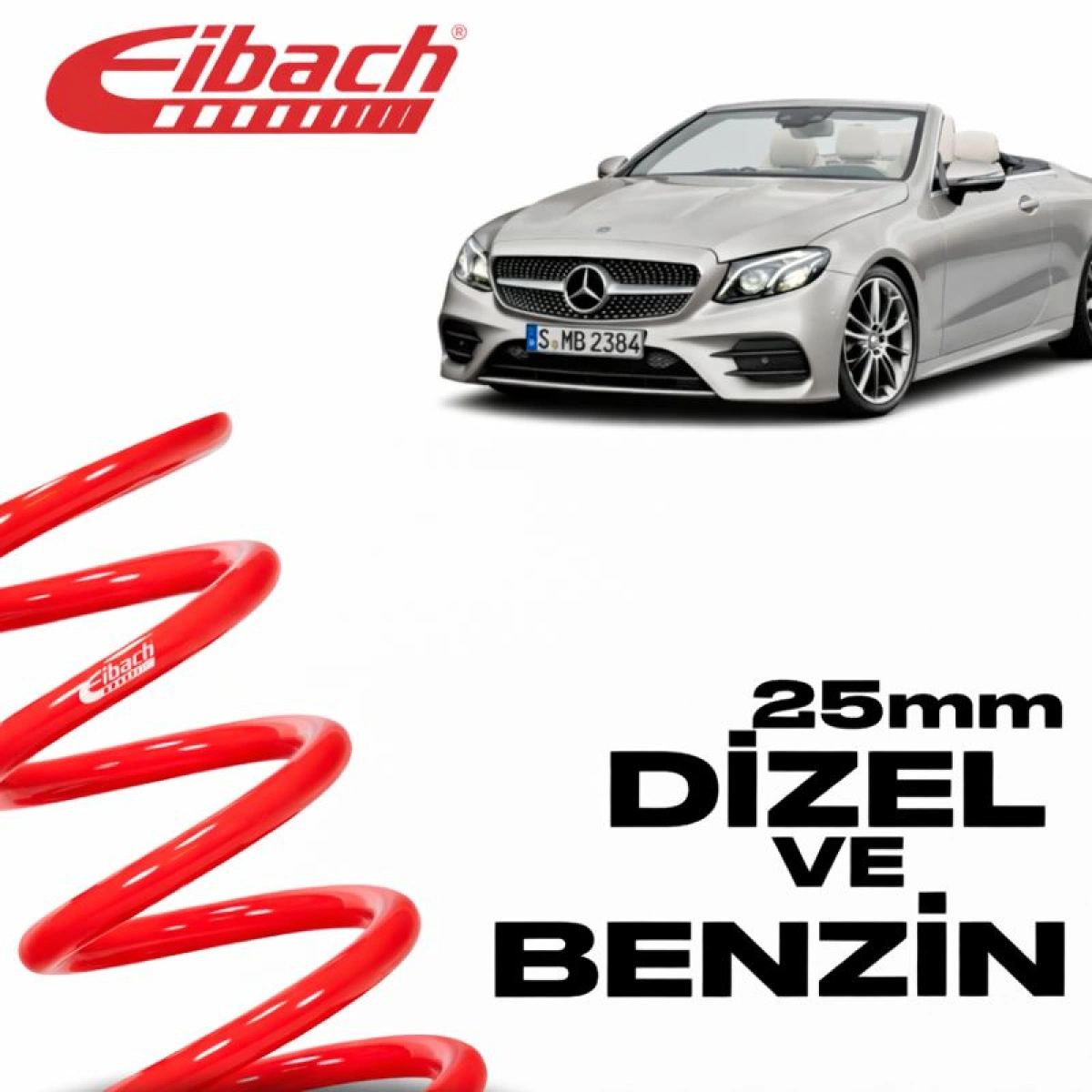 Eibach Mercedes E-Klasse Cabriolet (A238) Pro-Kit 25 MM E10-25-040-04-22 Spor Helezon Yay