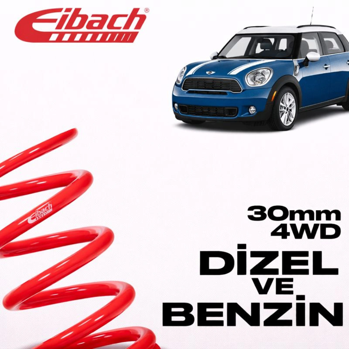 Eibach Mini Countryman R60; Pro-Kit 30 MM E10-57-003-02-22 Spor Helezon Yay