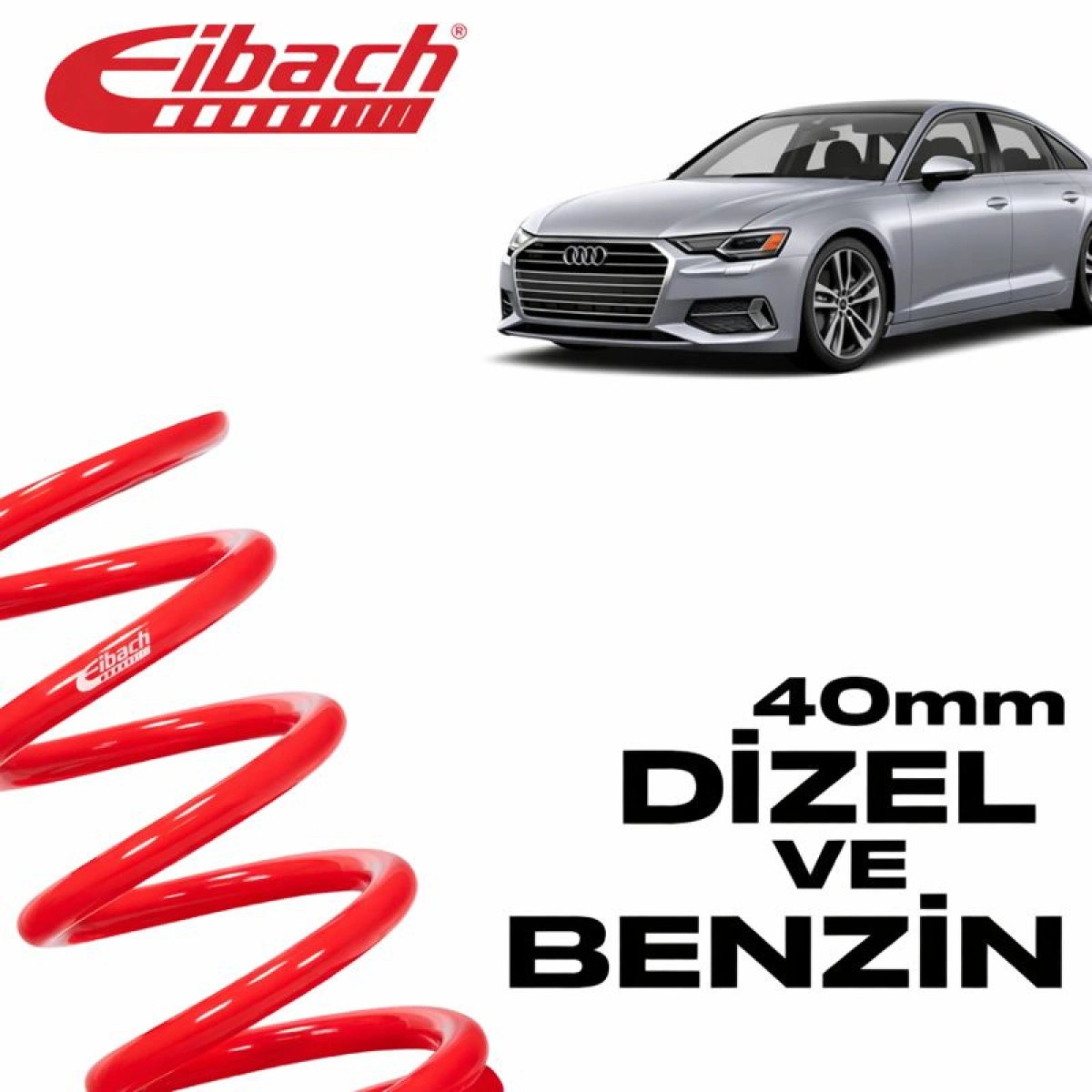 Eibach Audi A6 (4A2,C8) Pro-Kit 40 MM E10-15-028-01-22 Spor Helezon Yay