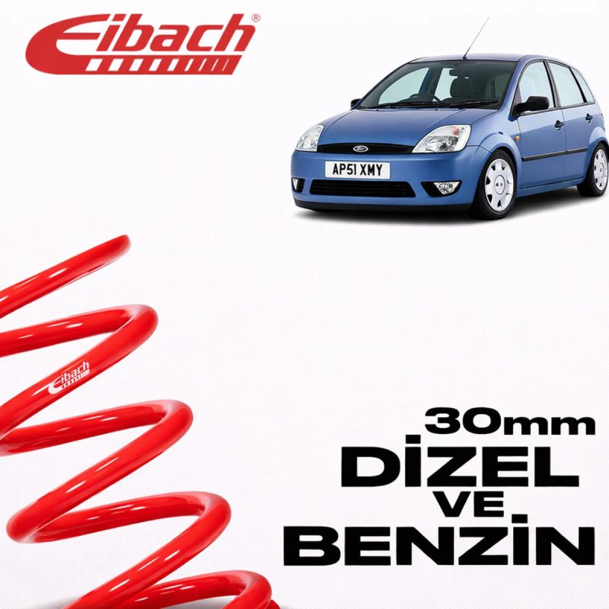 Eibach Ford Fiest V Pro-Kit 30 MM E10-35-010-02-22 Spor Helezon Yay