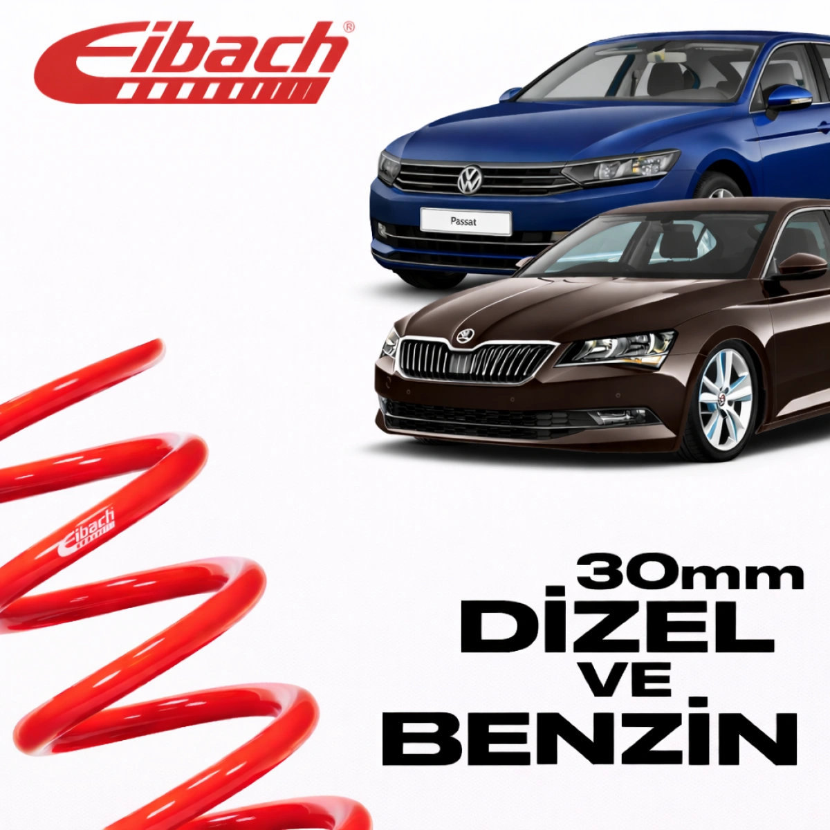 Eibach Volkswagen Passat B8 / Skoda Superb; Pro-Kit 30 MM E10-85-041-04-22 Spor Helezon Yay