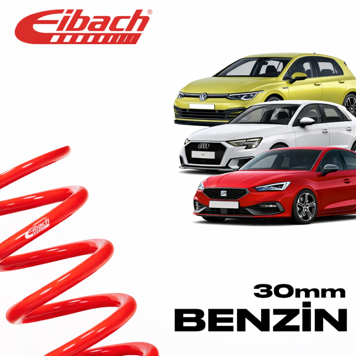 Eibach Audi A3 8Y - Volkswagen Golf 8 - Seat Leon Kl 1.5 Tsı Pro-Kit 30 Mm E10-85-051-03-22 Spor Helezon Yay