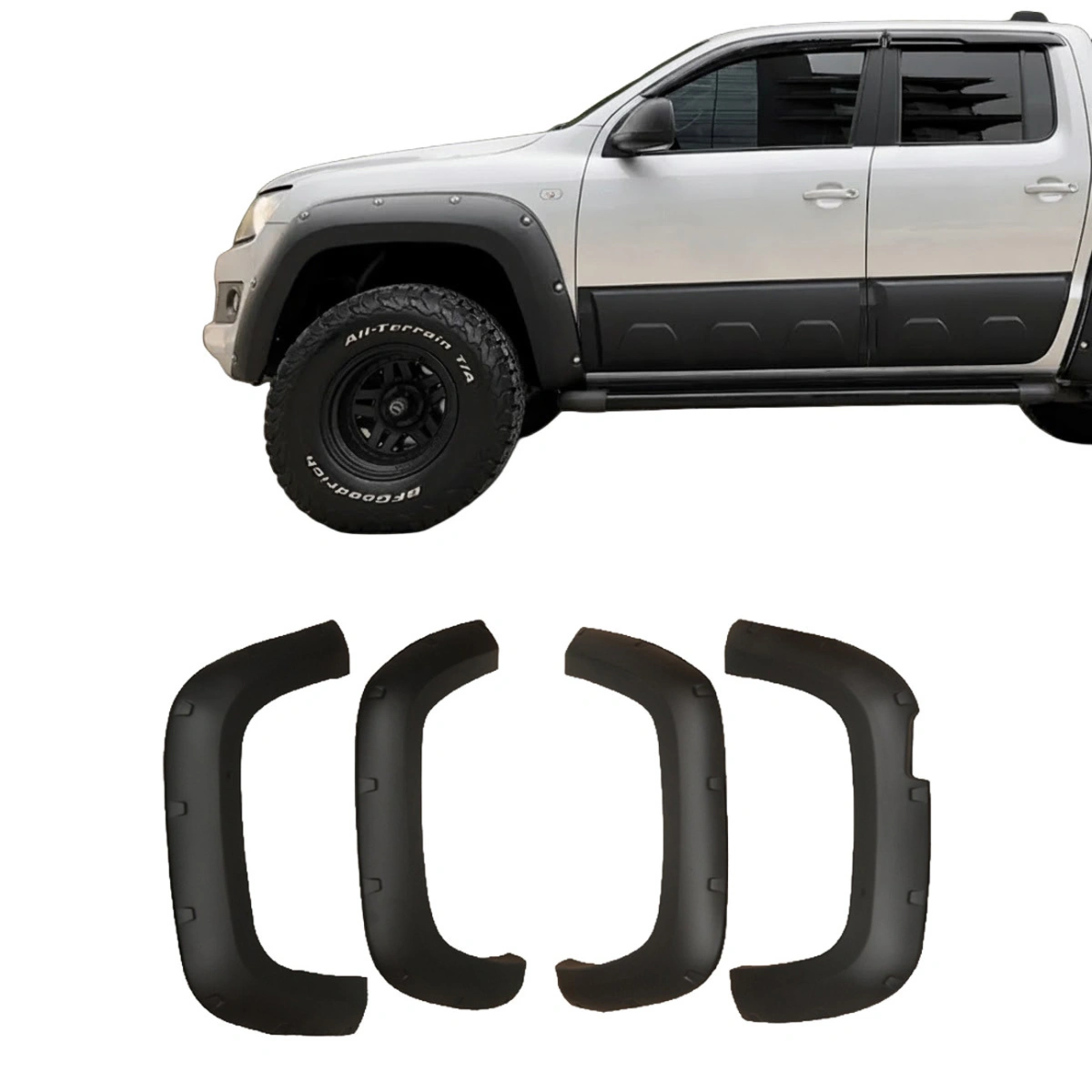 Apex Aero Design - Volkswagen Amarok (2016-2021) - Dodik - Çamurluk Kaplaması 4 Parça - Fender Flares