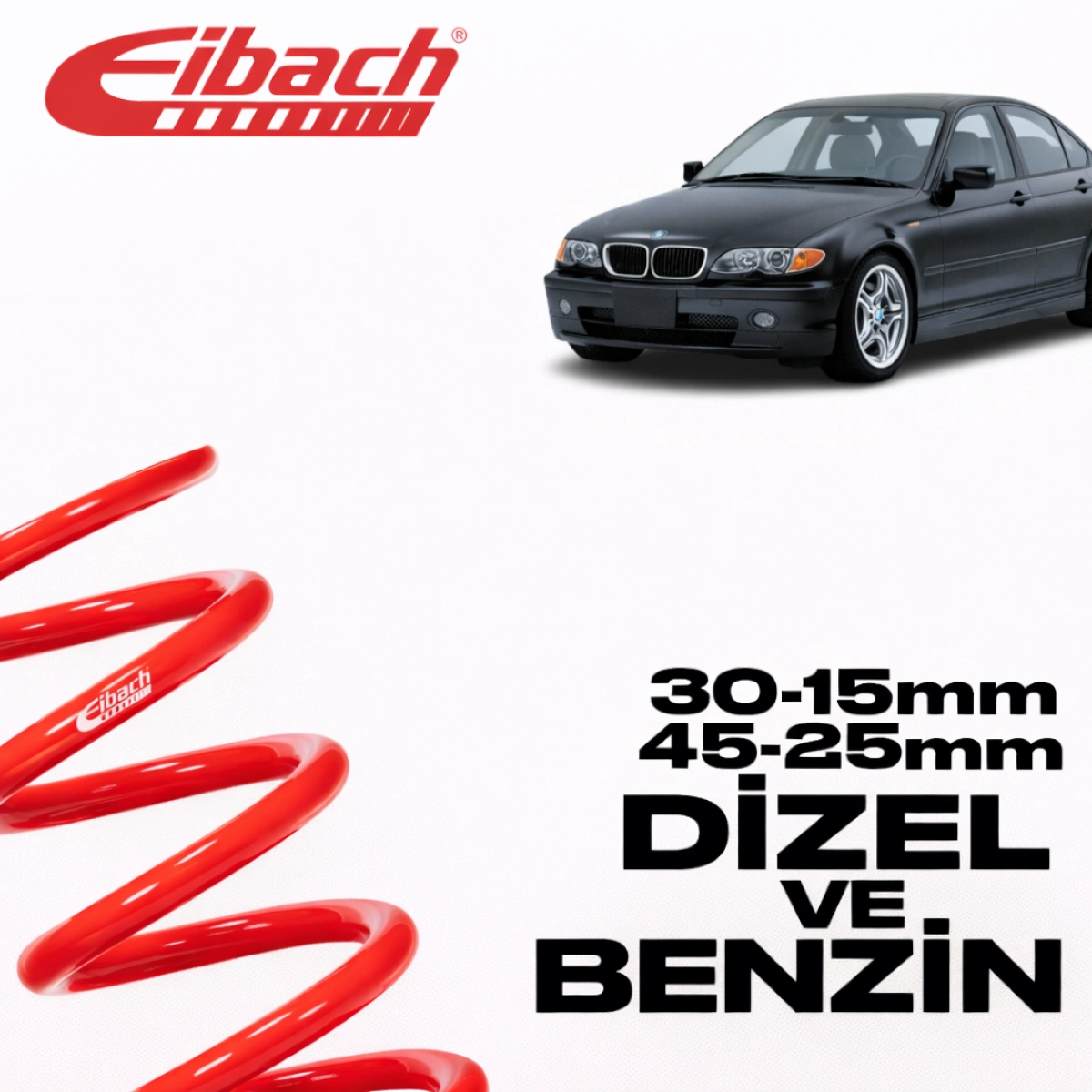 Eibach Bmw E46 - E46 Coupe Sportline Sedan 45 MM / 25 MM Coupe 30 MM / 15 MM Spor Helezon Yay