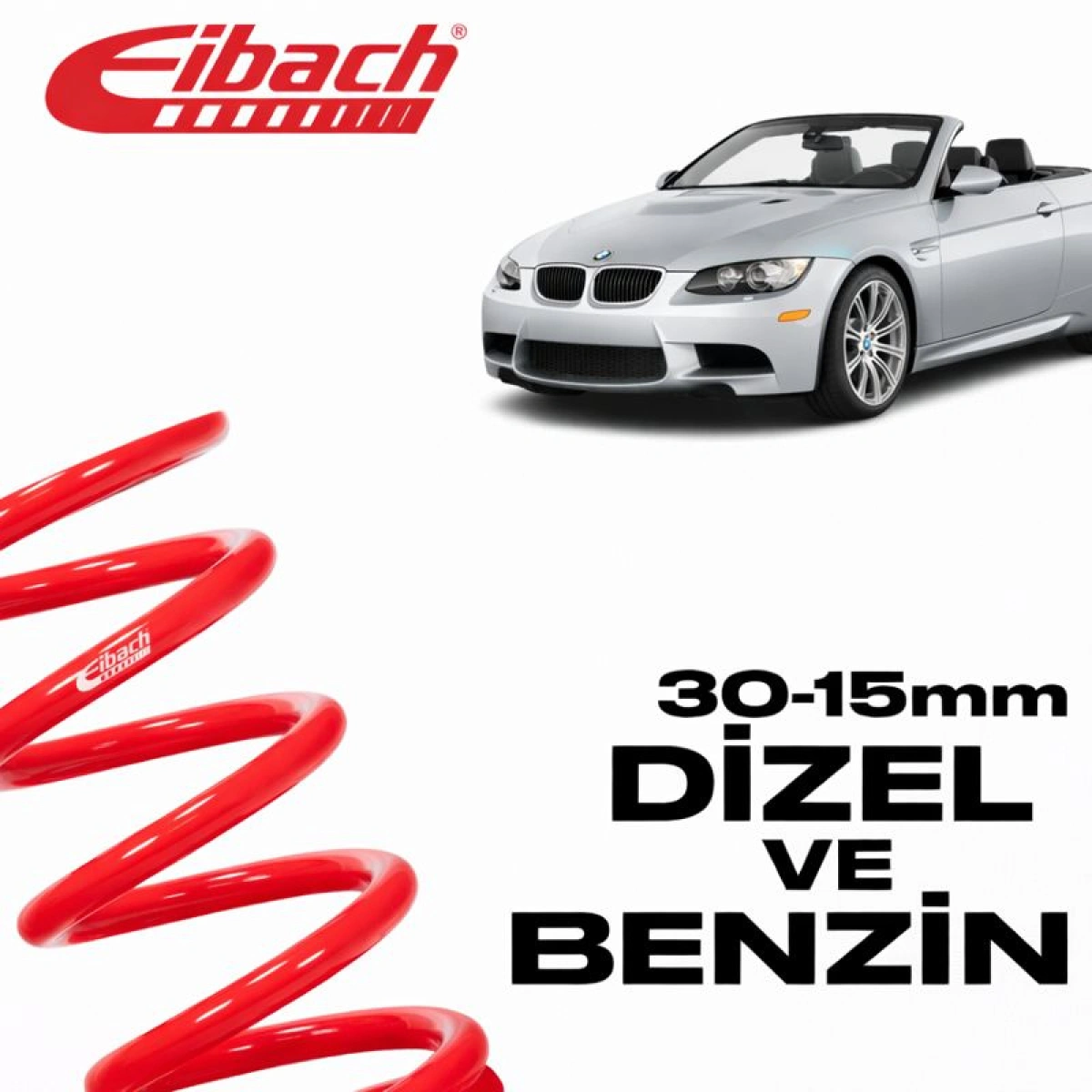 Eibach Bmw Cabriolet / Convertible (E93) Pro-Kit 30 MM / 15 MM E10-20-014-14-22 Spor Helezon Yay