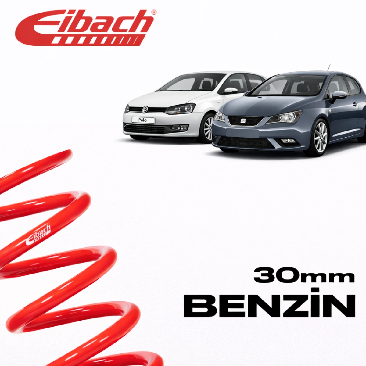 Eibach Volkswagen Polo (6r1,6c1) - Seat İbiza 6j1.0 16V Pro-Kit 30 Mm E10-85-024-01-22 Spor Helezon Yay