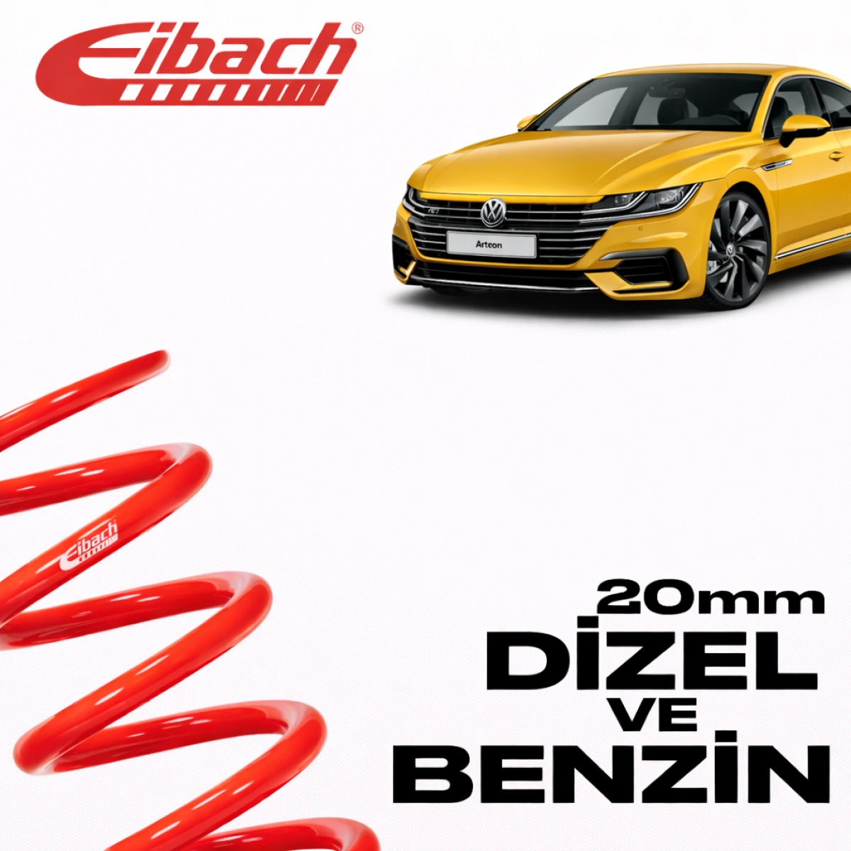 Eibach Volkswagen Arteon Pro-Kit 20 MM E10-85-044-01-22 Spor Helezon Yay