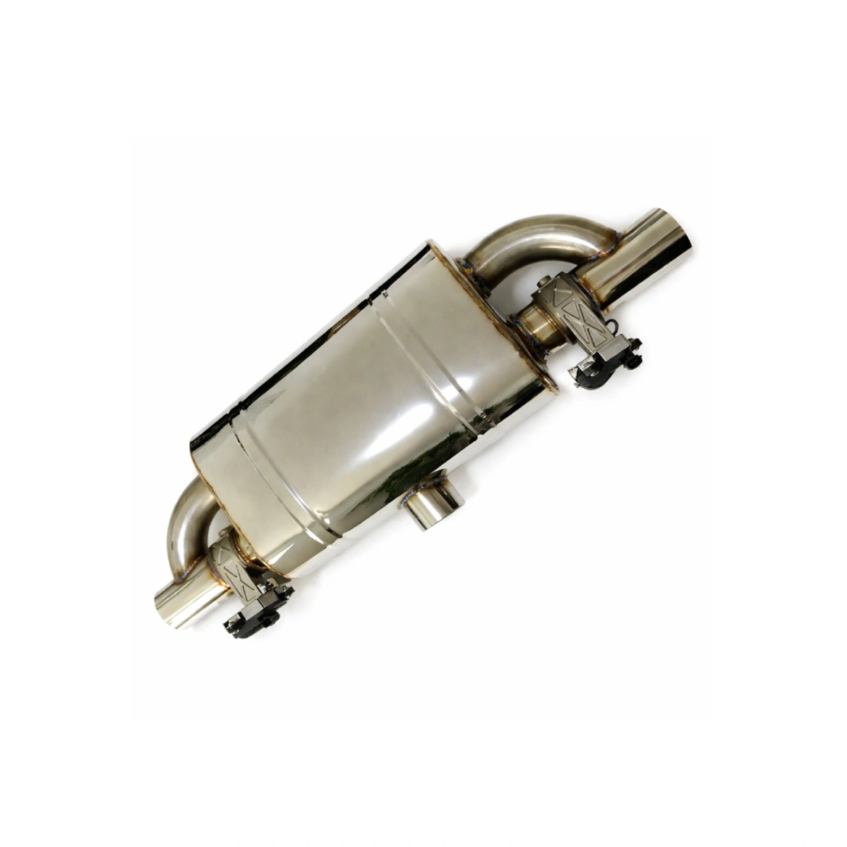 Universal 63mm Elektrikli Egzoz Susturucusu Kumandalı Çift Çıkışlı