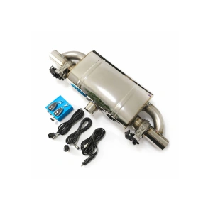 Universal 63mm Elektrikli Egzoz Susturucusu Kumandalı Çift Çıkışlı
