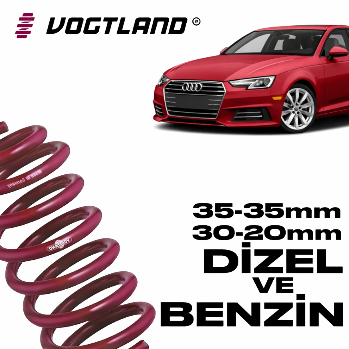Vogtland 950026 Audi A4 B8-A5 B8 35-35mm 30-20mm Spor Yay