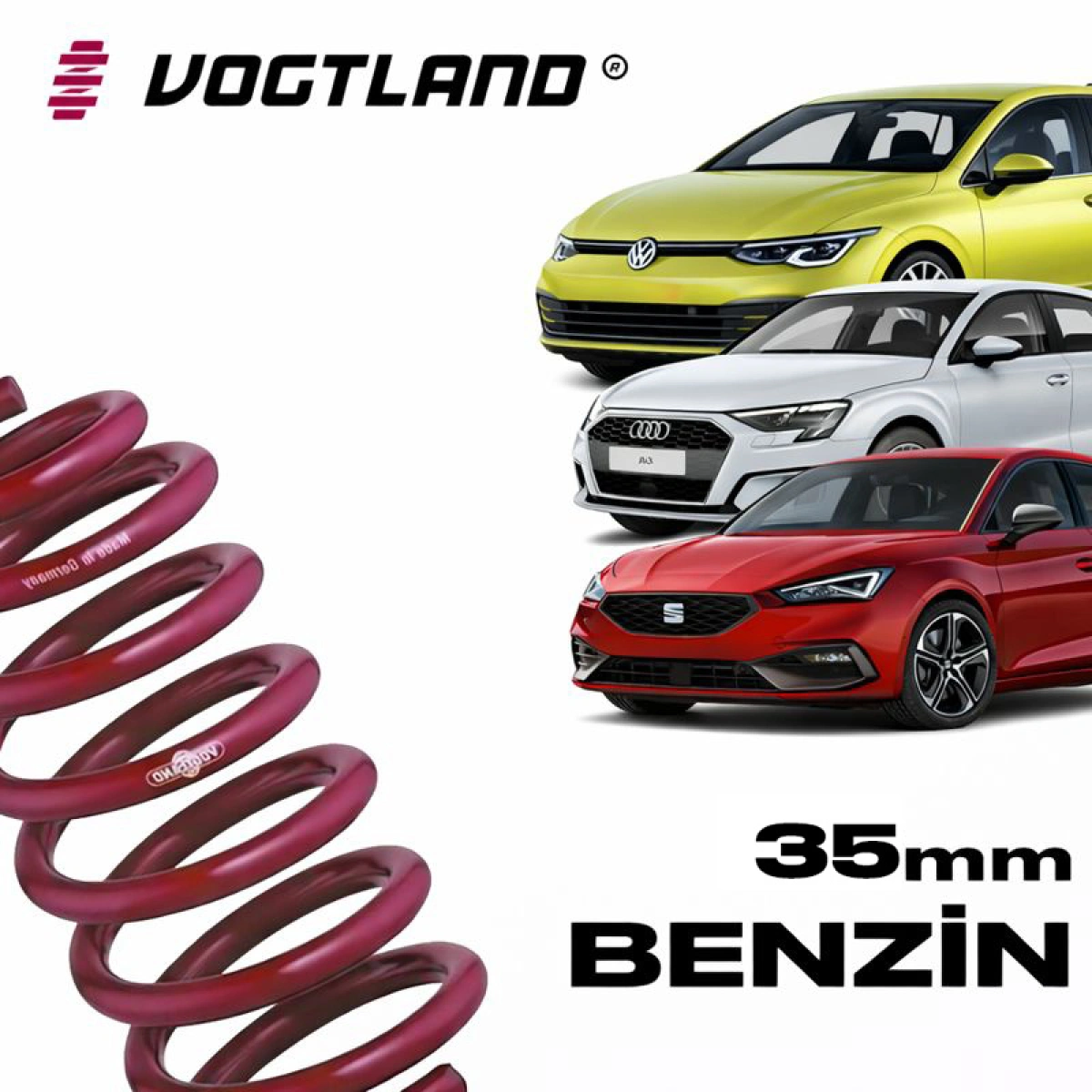 Vogtland 956196 Volkswagen Golf 8-Audi A3 8Y-Seat Leon MK4 1.0 TSI 35mm Spor Yay