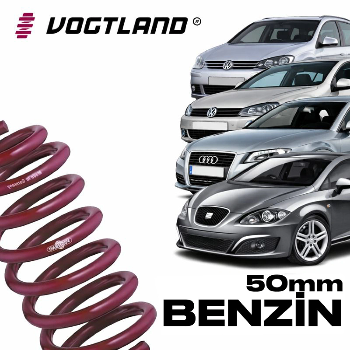 Vogtland 956034 Volkswagen Golf 5-Golf 6-Audi A3 8P-Seat Leon MK2 Benzinli 50mm Spor Yay
