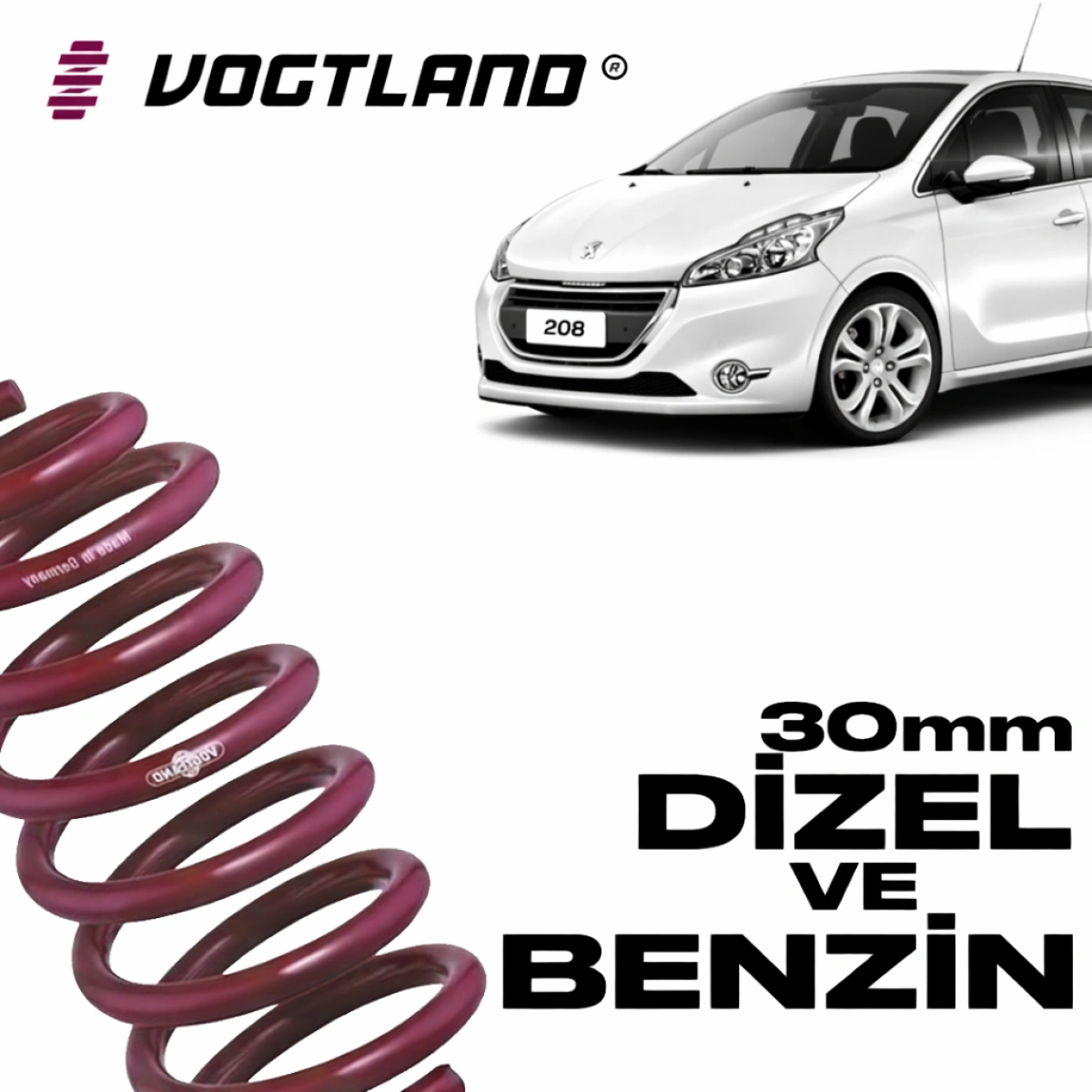 Vogtland 950127 Peugeot 208 MK1 30mm Spor Yay