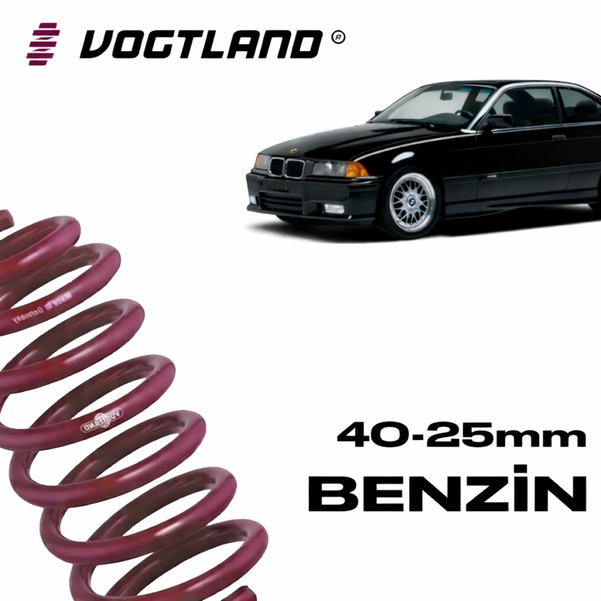 Vogtland 951057 Bmw E36 3 Serisi 6 Silindir 40-25mm Spor Yay