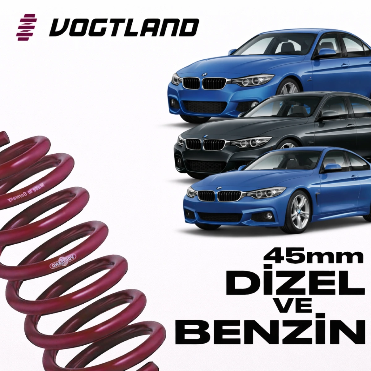 Vogtland 951676 Bmw F30 - F32 - F36 3-4 Serisi 45 mm Spor Yay