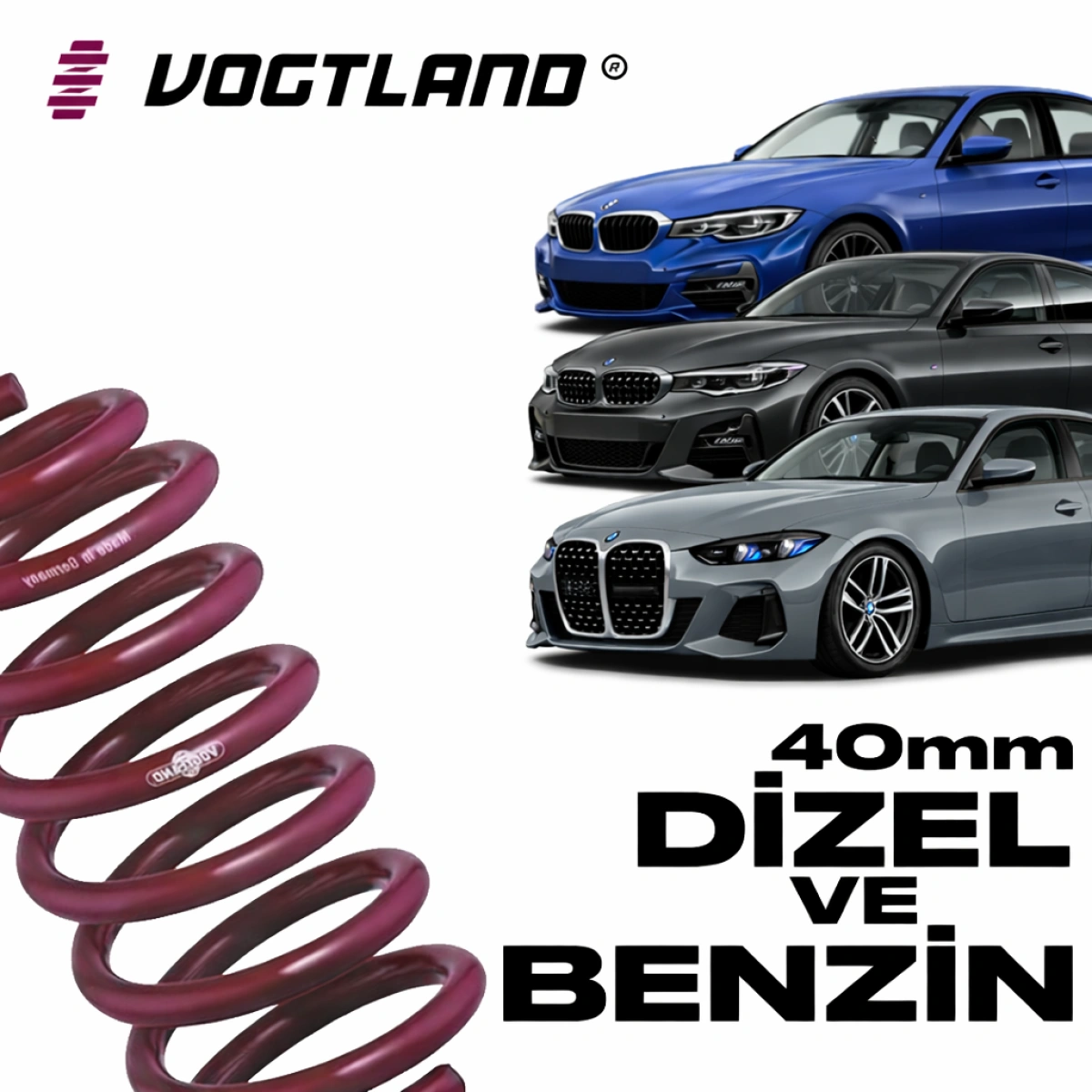 Vogtland 951688 Bmw G20-G22-G26 3-4 Serisi 40mm Spor Yay