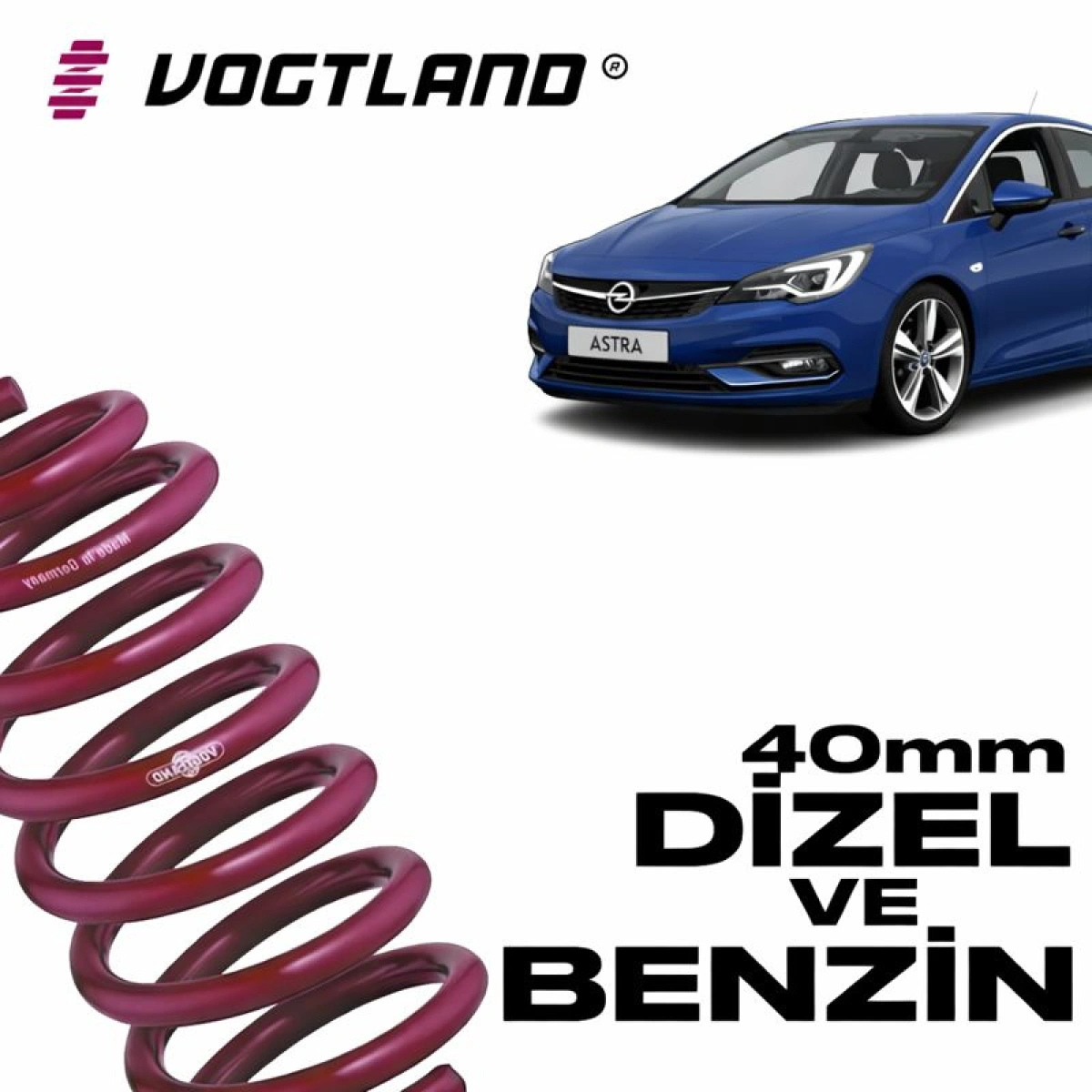 Vogtland 955033 Opel Astra K 40mm Spor Yay