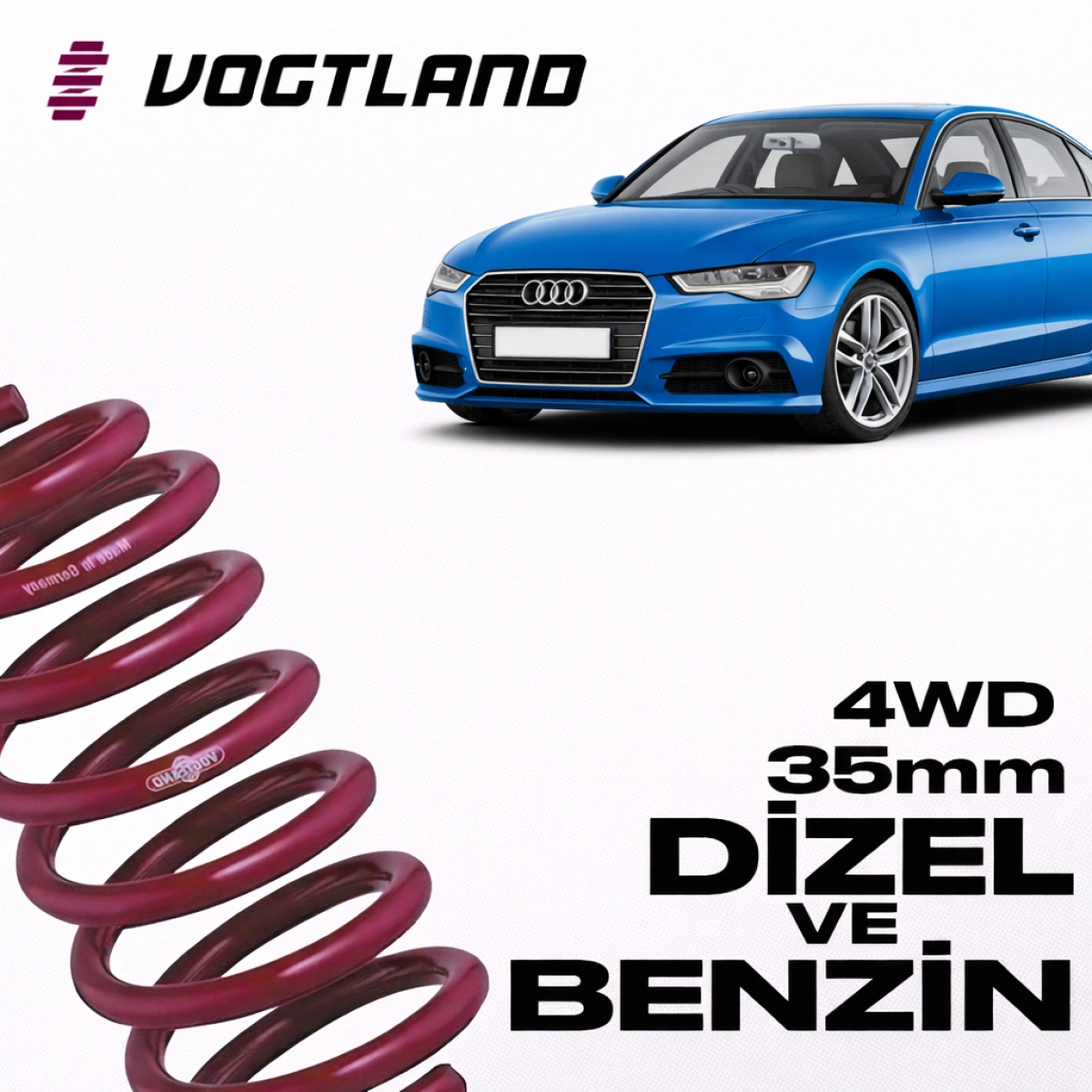 Vogtland 951706 Audi A6 C7 3.0 TDI - 3.0 TFSI 4WD 35 mm Spor Yay