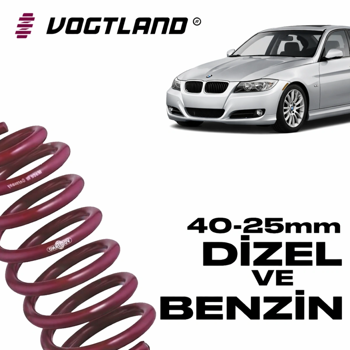 Vogtland 951035 Bmw E90-E92 3 Serisi 40-25mm Spor Yay