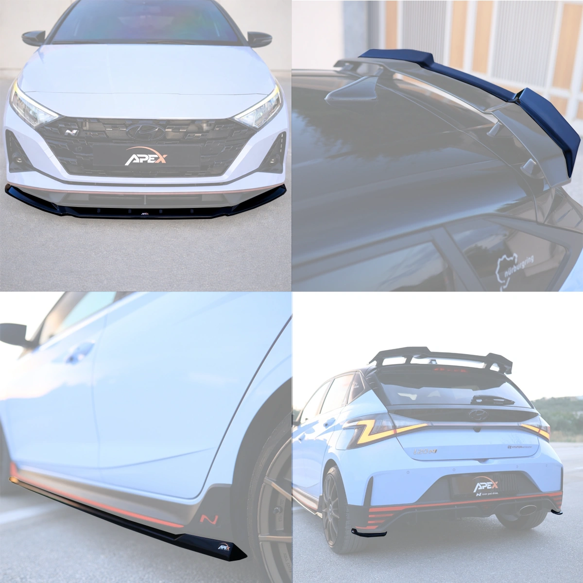 Apex Aero Design - Hyundai i20N (2020-2024) - 4 Parça Body Kit