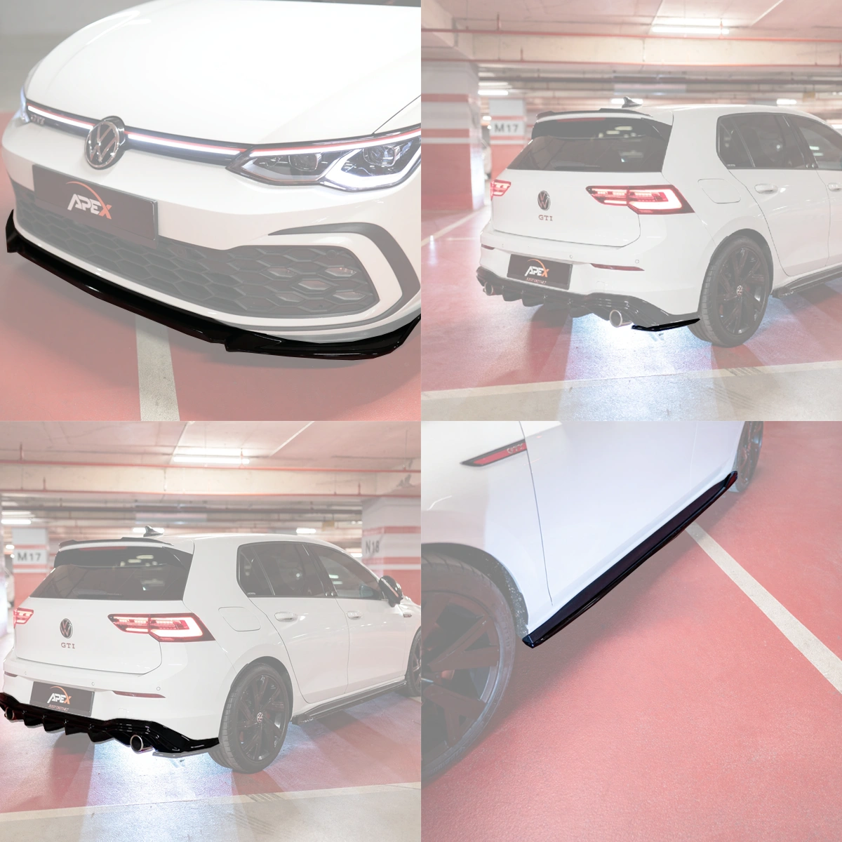 Apex Aero Design - Volkswagen Golf Mk8 GTI (2020-2024) - 7 Parça Body Kit