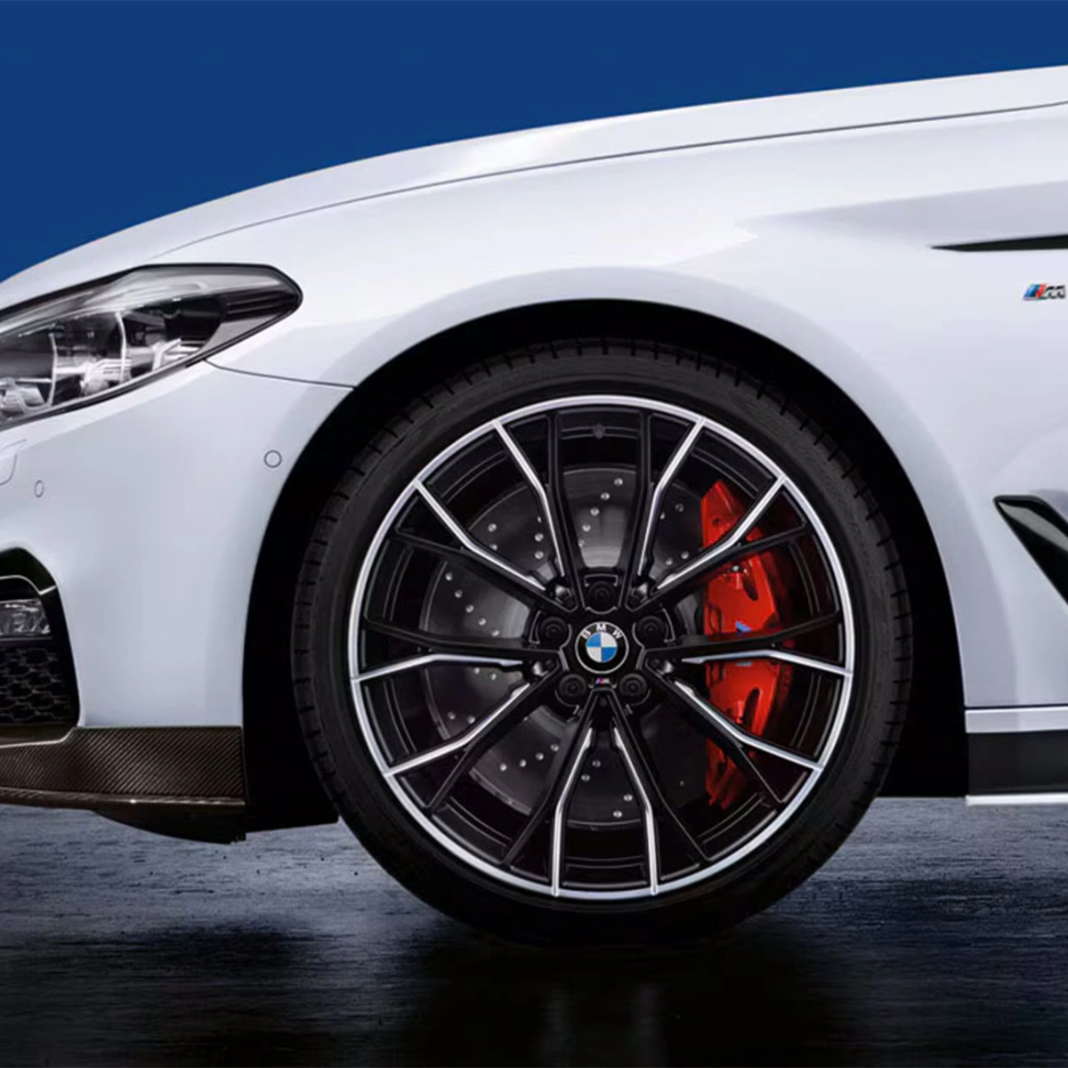 Bmw G30-G31 19" M Performance Retrofit Sport Fren Seti - Kırmızı (530i, 540i, M550i & 7 Serisi)